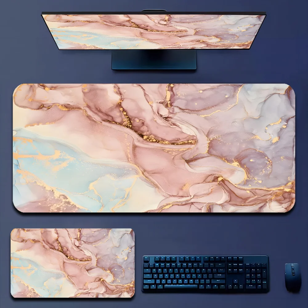 Gaming Accessories Officeworks - Большой модный мраморный коврик для мыши