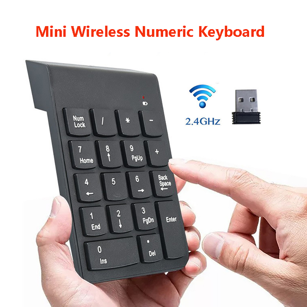 Keyboard Numpad Separate - Миниатюрная беспроводная цифровая клавиатура 2,4 ГГц,