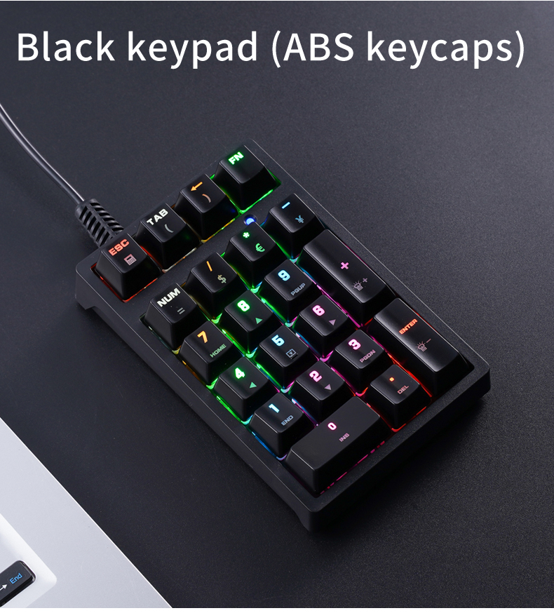 Мини-клавиатура T21 с RGB-подс – обзор и цена Keyboard Numpad Separate